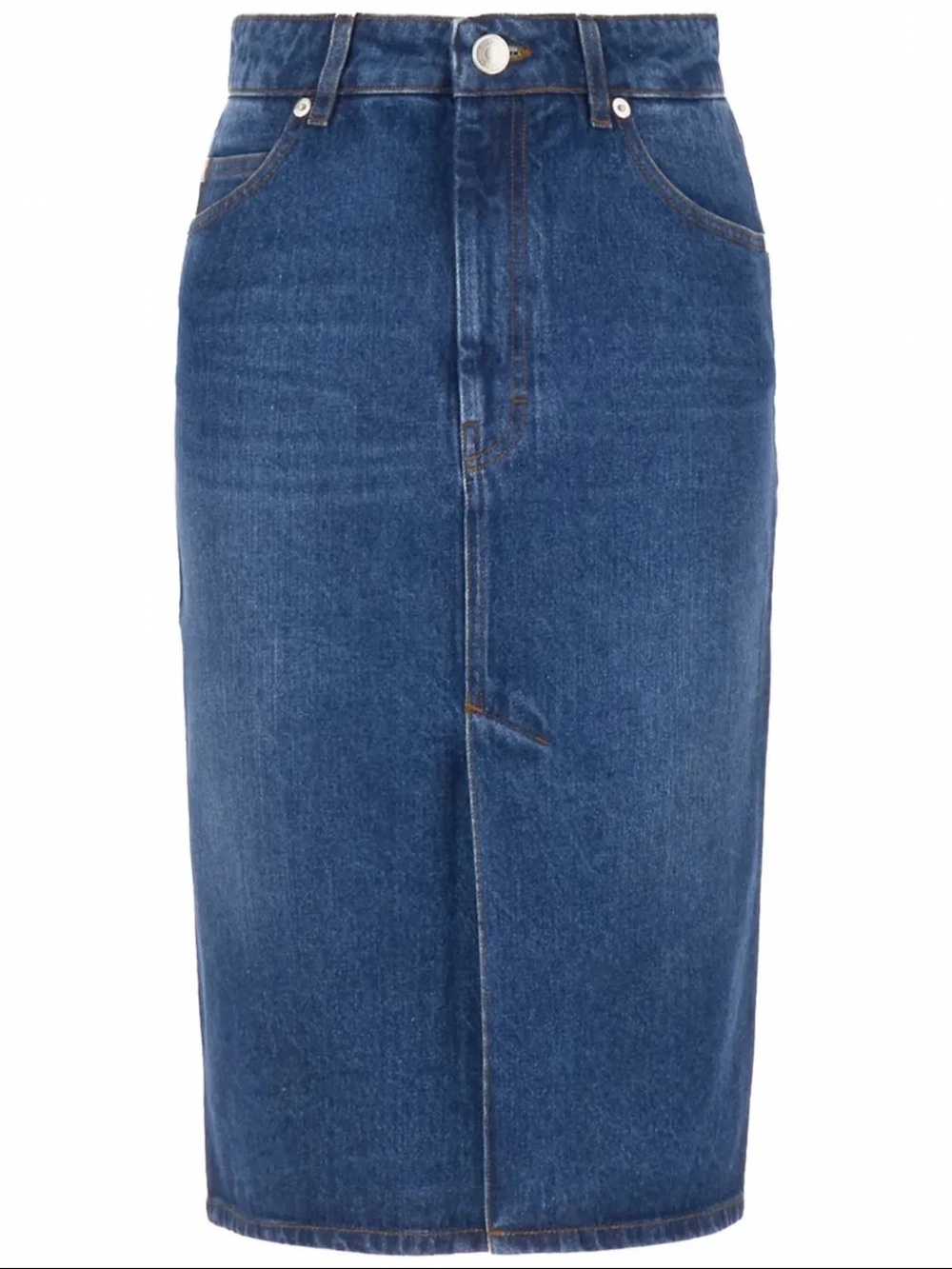 AMI Paris Denim Pencil Skirt